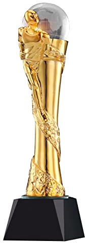 Pokale, Medaillen Auszeichnungen Marathon-Meisterpokal Trophäe Für Den Laufwettbewerb des Sporttreffens Langstreckenlauf, 100-Meter-Lauf, Staffellauf, Ehrenpokal Pokale (Color : Gold, S : 8 * 30cm)