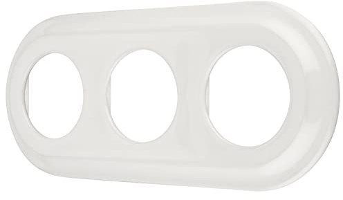 Porzellan Retro Rahmen 3-fach, Serie PR1 weiß
