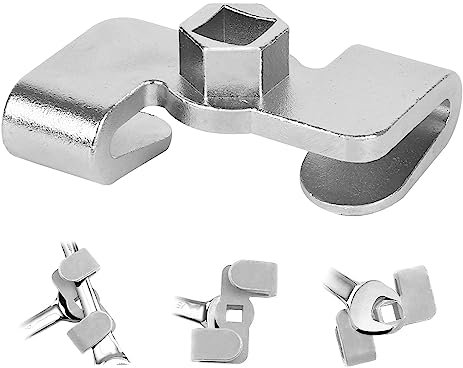 IGTOPS Maulschlüssel Verlängerung für Brechstangen mit 1/2 Antrieb/21 mm, Schraubenschlüssel Verlängerungsschlüssel für mehr Hebelwirkung (Silver White)