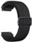 Tobfit für Garmin Venu 2 Armband/Garmin Vivoactive 4 Armband für Herren Damen, Geflochtenes Elastic Sport Dehnbarer Ersatzarmband für Garmin Forerunner 255/Samsung Galaxy Gear S3 Frontier(Schwarz)