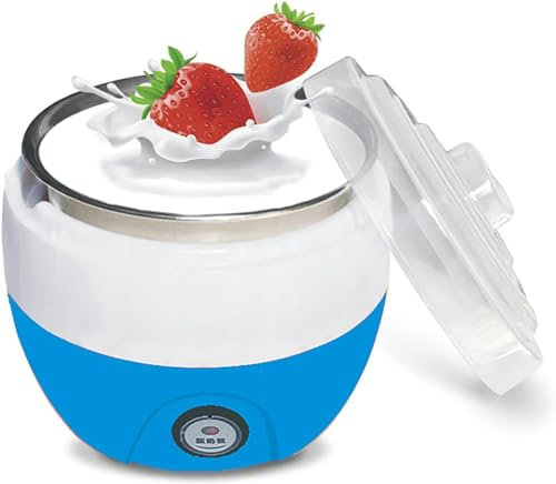 Yogurtera Automática, Máquina De Yogur Compacta Con Tapa Transparente, Diseño De Capacidad De 1 Litro Y Control Inteligente, Frascos De Vidrio Fáciles De Limpiar, Para Uso Doméstico Y De Cocina