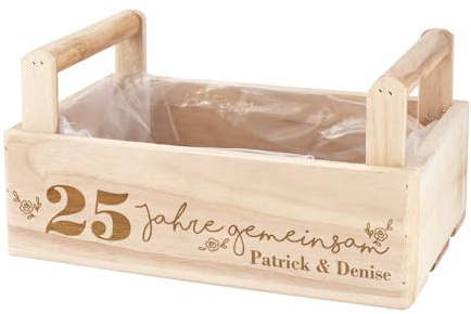 Geschenkkorb mit Gravur zum Hochzeitstag