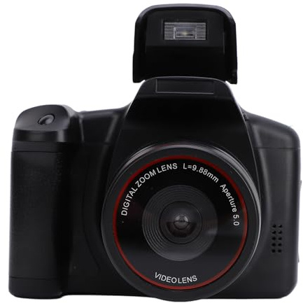 Fotocamera Digitale, Fotocamera per Vlogging HD 16MP 1080P con Schermo da 2,4 Pollici, Zoom Digitale 16X, Flash, Fotocamera Digitale Micro SLR Compatta per Viaggi per Bambini