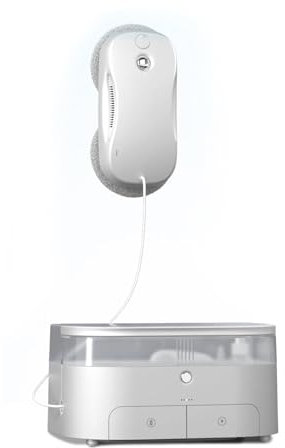 YLME Robot Lavavetri, Lavavetri Automatico, Robot Lavavetri con Funzione Spray, Navigazione Intelligente, per Tutte Le Superfici Lisce,S9 PRO Silver