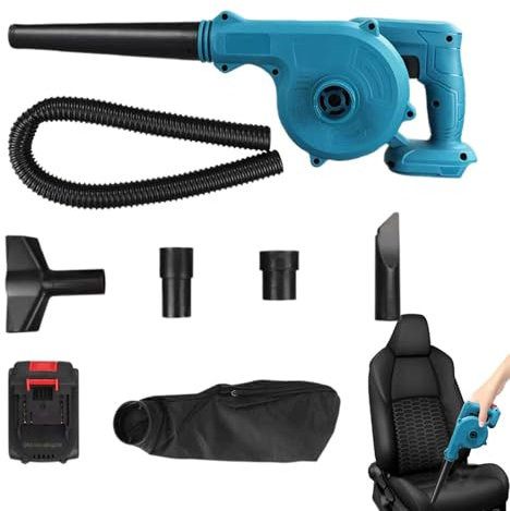 Soffiatore per foglie a batteria, Soffiatore per foglie senza fili, Aspirapolvere automatico elettrico senza fili, velivolo multiuso per giardini domestici, garage, terrazze e altre piccole ar