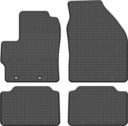 edecor Gummifussmatten Automatten Gummimatten Gummi Fußmatten Satz Set für Toyota Yaris IV Hybrid ab Bj. 2020