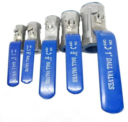 Edelstahlventil, 1 Stück Kugelhahn, 1/4 Zoll, 3/8 Zoll, 1/2 Zoll, 3/4 Zoll, 1 Zoll, 1-1/4 Zoll, 1-1/2 Zoll SS304-Edelstahl-Kugelhahn, Wasserrohrventilschalter (0,25). Zoll