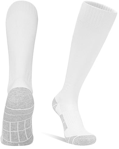 DECOVICI Fußball Socken 1 Paar, Fussball Socken Kinder Männer 30-47, Kniehohe Fußballstutzen für Jungen Mädchen Lange Sportsocken für Rugby Basketball Hockey Laufen Training