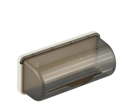 Distributeur de sacs poubelle extra larges et empilés avec couvercle en bambou, rangement de sacs poubelle en acrylique et sous l'évier, E