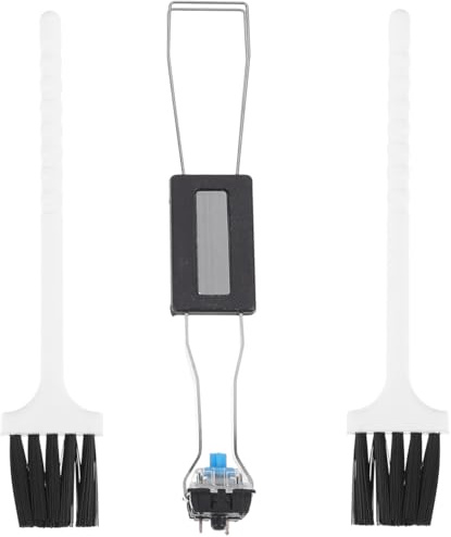 DIYEAH 3 Pièces Kit de Nettoyage de Clavier Brosse à Détartrer et Extracteur de pour Claviers Mécaniques Outils Pratiques de Nettoyage pour Équipements Informatiques
