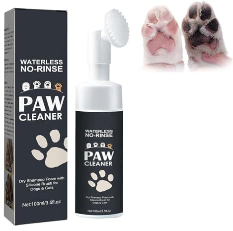 Limpiador Patas Perro,Cepillo con Espuma de Lavado en Seco,Espuma Limpiadora de Pies para Mascotas,Limpiador de Patas sin Enjuague,Dog Feet Cleaner,Dog Paw Washing Foam