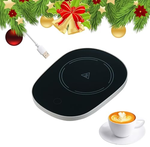 Calentador de Café,Calentador de Taza,Calentador Bebidas,Posavasos Eléctrico,Calentador de Taza USB,Calentador de Bebidas Portátil,Negro