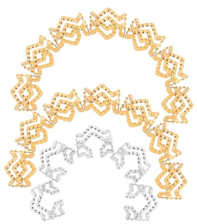 LIFKOME 100 Stück Teiliges Dreadlocks Haarschmuck aus Leichtem Haarperlen für Zöpfe und Extensions Dekorative Haar in Gold und Silber Flexibel Biegbar für Party Hochzeit Fashion