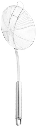iplusmile Colador De Pasta De Acero Inoxidable Espumadera Con Gancho Para Escurrir Alimentos Colador Manual Para Cocinar La Cocina De Aceite