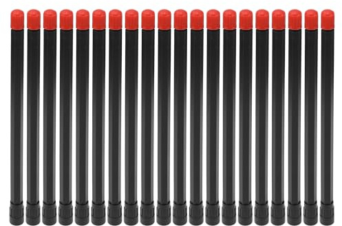 Partuto 20pcs 180mm Tire Valve Extension Universal Plastic 180 Degree Tyre Valve Stem Extender for Car Motorcycle RV Truck Bike Replacement
