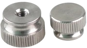 10 Stück gerändelte Rändelmuttern aus Edelstahl M3 M4 M5 M6 M8(Through Hole,M6xD16xH10)