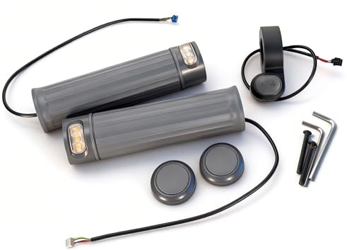 Felixstory Lenkerblinker für Elektroroller, kompatibel mit Xiaomi 4 Pro/4 Plus, Lenkergriff aus Silikon, mit Blinkern links und rechts