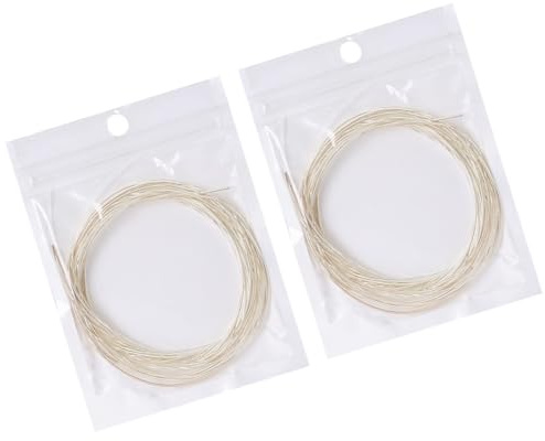 Alipis Gitarrensaiten für Akustikgitarre und Klassische Gitarre aus Nylon und Metall mit Ausgewogenem Klang und Spielfestigkeit 2 Beutel Ersatzsaiten für Performance