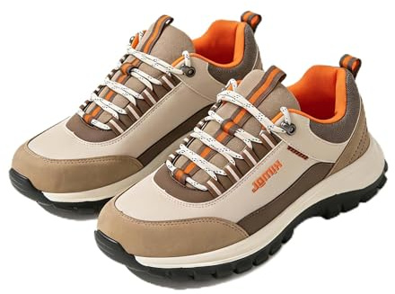 JOMIX Scarpe da Trekking Uomo con Lacci, Scarpe Sportive da Camminata Leggere Antiscivolo Traspiranti per Escursionismo Campeggio Esterno MOS255096