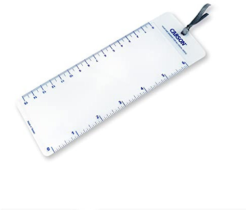 Carson MagniMark Fresnel 3x Lente di Ingrandimento per Pagine con Righello da 6 Pollici, Ideale per Lettura di Piccola Stampa (MM-22)