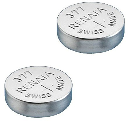 2 X Renata Watch Battery - Swiss Made - Silver Oxide Renata Batteries - Renata 377 (SR626SW)