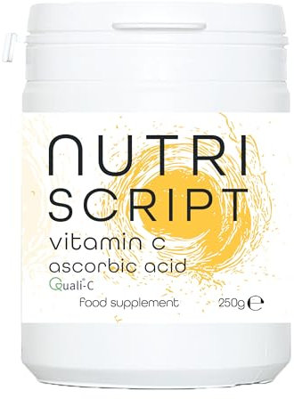 Vitamin C Powder – 250g Ascorbic Acid – 100% Pure British Pharmaceutical Grade Vitamin C - Quali-C
