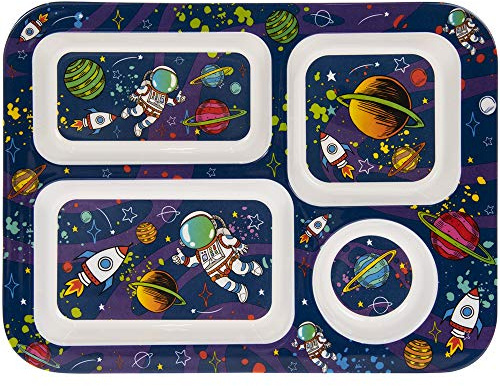 Lesser & Pavey LP45330 Little Stars Spaceman Tablett, Melamin