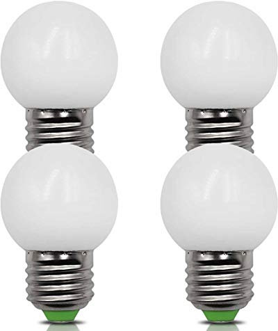 TRIJZHOU 4 Pack E27 4W LED Light Screw Bulbs 40W Incandescent Equivalent Natural White 4000k 400Lm 220v 230v Edison Energy Saving Golf G45 Base Lamp