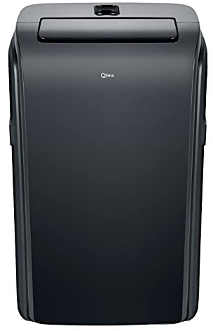Condizionatore portatile con Wi-fi, P528 nero Qlima, 2-in-1: climatizzatore e deumificatore, 9000 btu, telecomando, 3 velocità