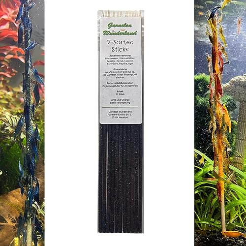 Schmitt Aquaristik Garnelen Wunderland Shrimp Sticks 7-Sorten 11 Stück/Lollies Lutscher Futter Stangen