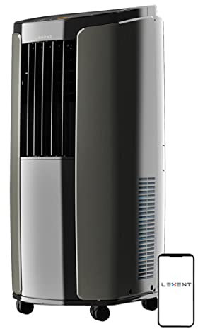 LEXENT 12000BTU Smart Portable Air Conditioning Unit 6 in 1, Air Con Unit with 43L/Day Dehumidifier Heading Fan Wifi Mode 24H Timer Air Conditioner Unit for Home Office 400 sq ft Low Energy Class A/A+