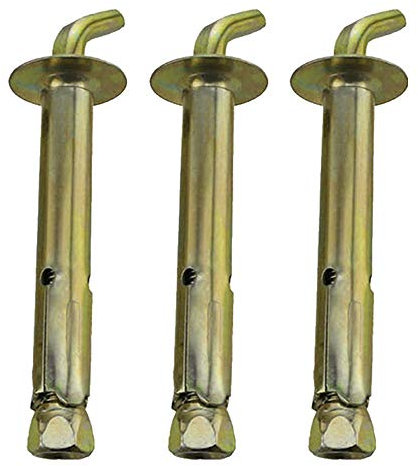 Ankerbolzen, Edelstahl-Spreizhülse, Ankerschraubenbolzen, offener Spreizhaken – Spreizbolzen, Spreizankerbolzen, M10 x 100 (120 °) / 5 Stück (Farbe: M10 x 120 (120 °)/3 Stück) (Farbe: M8/ 5 Stücke) (