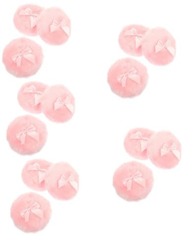 Amosfun 15stücke Teiliges Puderquaste Mit Schleife Flauschige Waschbare Körperpuder Für Sanfte Anwendung Für Pflege Empfindlicher Haut Praktisch Für Unterwegs Farbvariante