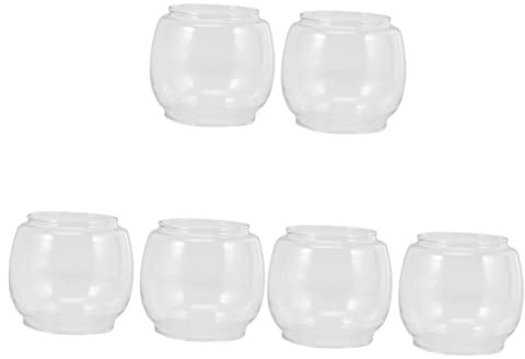 PRETYZOOM 3 Sets Vintage Öllampenschirm Aus Glas Petroleumabdeckung Retro-kaminlampenschutz Elegantes Zubehör Für Öllampen Im Freien 2 Stück * 3