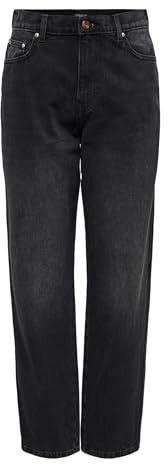 ONLY Women's Jeans, Washed Black, 29W x 30L