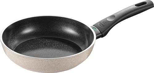 BALLARINI Ledro Bratpfanne 20 cm, Keramik Antihaftbeschichtung, Recyceltes Aluminium, Induktion, Made in Italy, Beige