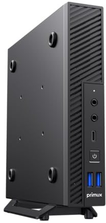PRIMUX MH4 Mini PC, Intel Core i3-1215U 6 Cores hasta 4.4GHz, 8GB RAM DDR4, 256GB SSD M.2, UHD Gráficos, WiFi 6, Bluetooth 5.2, HDMI 4K, USB-C, Diseño Compacto Metálico
