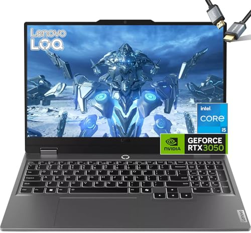 Lenovo LOQ Gaming Laptop 2024 - Intel Core i5-12450HX Beat AMD Ryzen 5 7235HS - Pantalla IPS FHD de 15.6 pulgadas 144Hz - NVIDIA RTX 3050-32GB RAM - SSD PCIe de 1 TB - Teclado retroiluminado - Windows