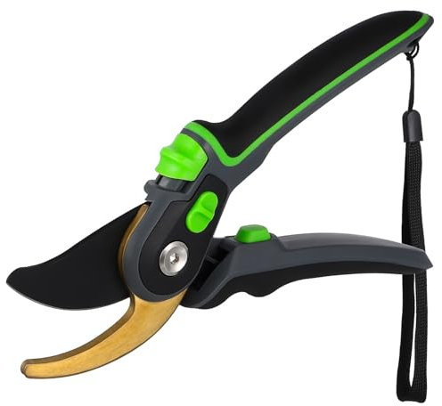 CAXUSD Forbice Da Potatura in Metallo Per Giardinaggio Forbici Antiscivolo Rivestimento Antiaderente Sulle Lame Per Taglio Liscio E Pulito