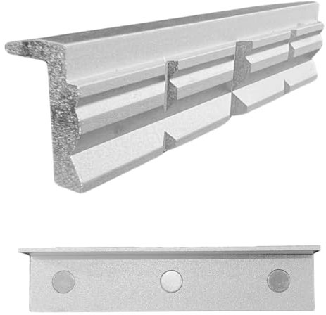 Morsa di protezione 150 mm – Ganasce di alta qualità in alluminio anodizzato di alta qualità con potenti magneti, ganasce di serraggio in 2 pezzi con prismi