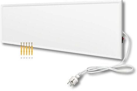 EVOKOR Riscaldamento a infrarossi da 300 W, piastra di riscaldamento a infrarossi, pannello di riscaldamento per radiatore, riscaldamento a parete con protezione da surriscaldamento, riscaldamento a