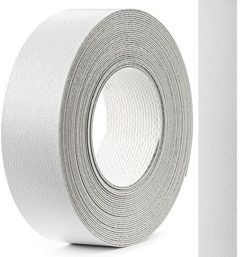 Light Gray Pfleiderer Self Adhesive Melamine Edge Banding Tape 18mm x 5m, Durable Furniture Edge Trim for Cabinets, Shelves & Panels, Easy to Apply & Cut