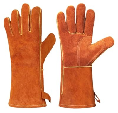 XHZMDWOU Gant Four Gant Cuisine 1 Paire De Gants Résistants À La Chaleur, Manches Longues, Doublure Isolée, Gants De Grillade for Gant Four Anti Chaleur(Yellow)