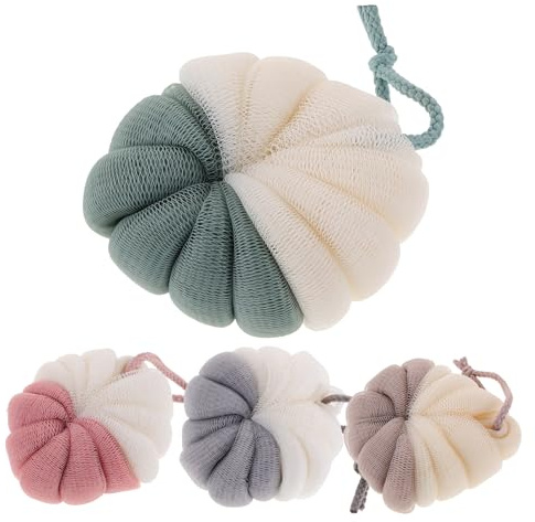 Alipis 4pezzi Palla Da Bagno Spugna Luffa Per Bolle Esfoliante Doccia Accessori Bagno Colori Per Colore