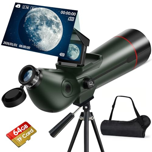 Telescopio intelligente, rifrattore professionale con messa a fuoco automatica, telescopi elettronici digitali portatili
