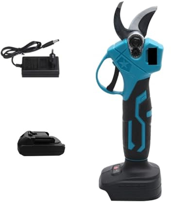 Cesoie elettriche, Forbici da giardino elettriche senza spazzole for alberi da frutto Cesoie elettriche da potatura senza fili Attrezzo da giardino Potatore a batteria(1 Battery)