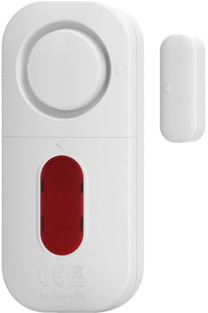 DOITOOL 2 X Aaa Batteries (not Included) Door Alarm Sensor Anti-theft Alarm Sensor Abs Material for Home and Hotel Room Random Color