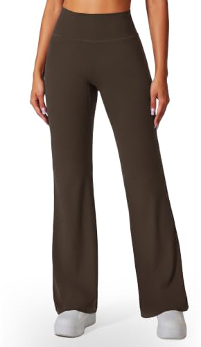 Libin Pantalones Mujer Yoga Cintura Alta Sin Costuras | Leggings Acampanados Deportivos Elásticos para Pilates Fitness,Ropa Deportiva Mujer Verano Casual Normal / Largo