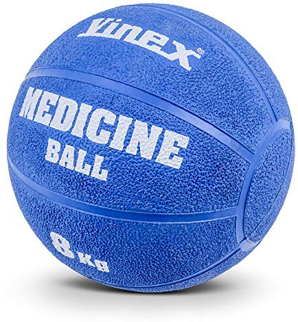 Vinex Schwerer Gummimedizinball mit Ventil, 8 kg