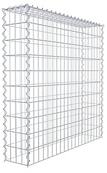 GABIONA – Gabion 100 x 100 x 20 cm – odlingskorg typ 3 (utan markgaller) – gabionkorg med maskstorlek 5 x 10 cm